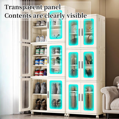 Easy Stack Shoe Boxes with Doors