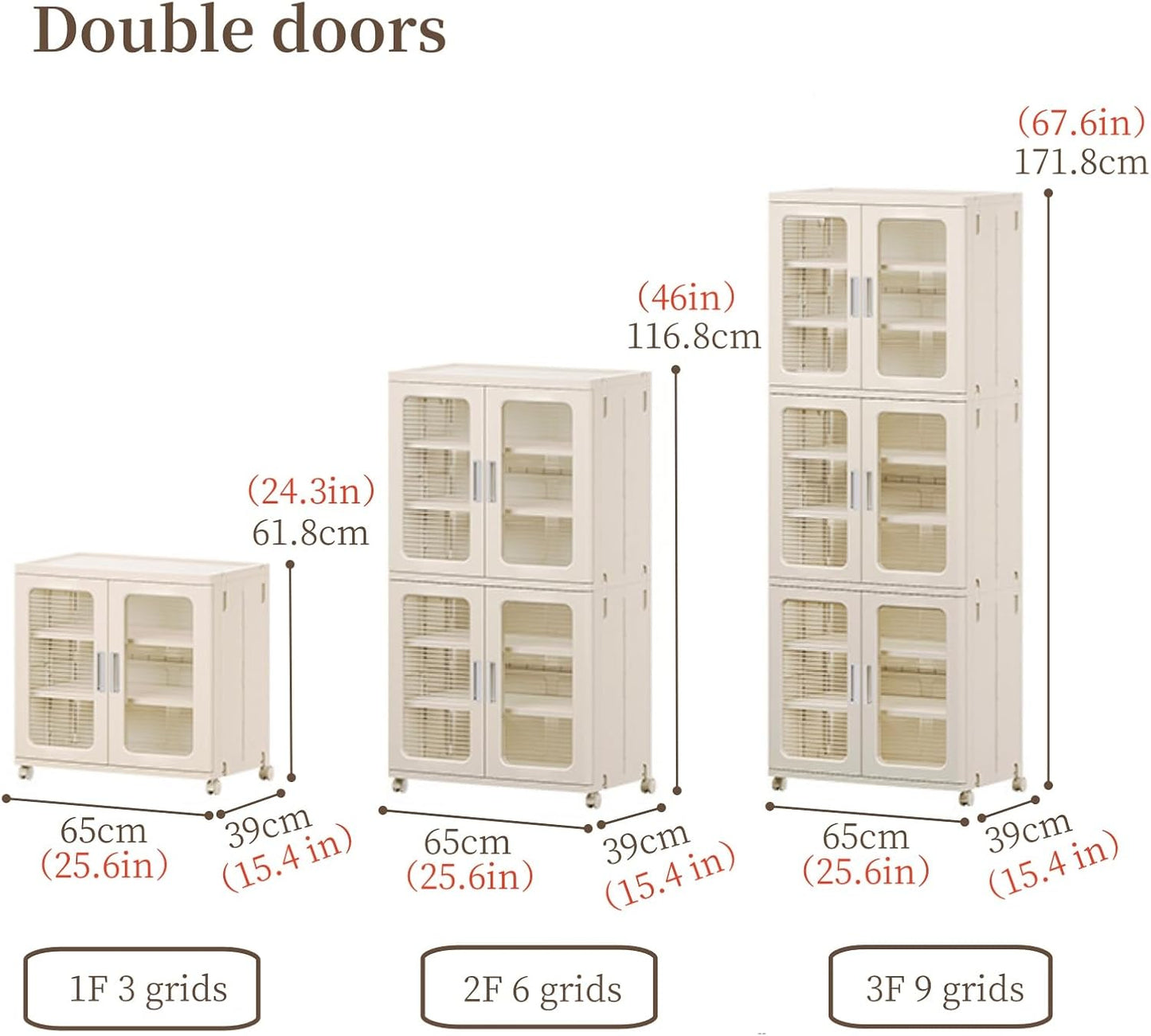 Easy Stack Shoe Boxes with Doors