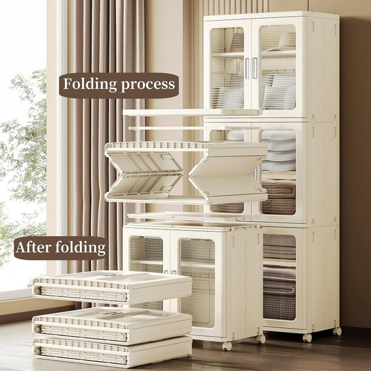 Easy Stack Shoe Boxes with Doors
